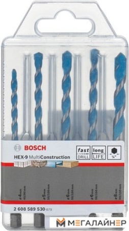 Набор оснастки Bosch 2608589530 (5 предметов) купить в Минске с доставкой