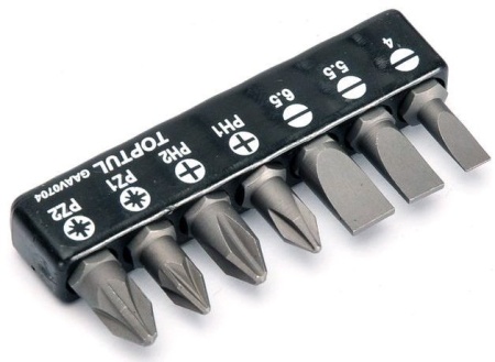 Набор бит Toptul GAAV0704 7 предметов купить в Минске с доставкой