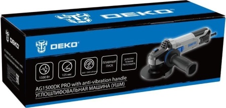 Угловая шлифмашина Deko AG1500DK PRO 083-1026 купить в Минске с доставкой