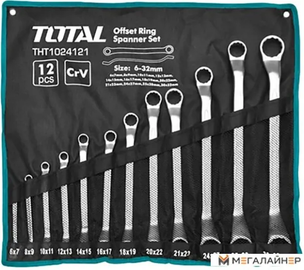 Набор ключей Total THT1024121 (12 предметов) купить в Минске с доставкой