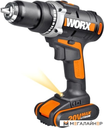 Дрель-шуруповерт Worx WX183.1 (с 2-мя АКБ, кейс) купить в Минске с доставкой