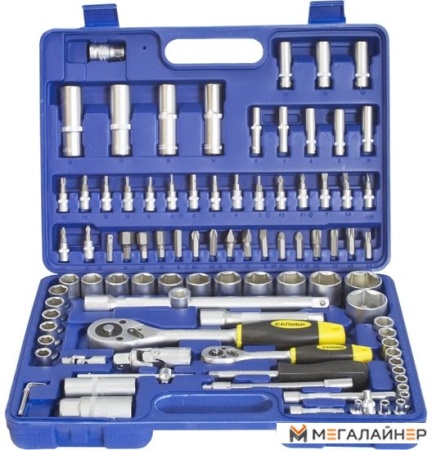 Универсальный набор инструментов Калибр НСМ-94 (94 предмета) купить в Минске с доставкой