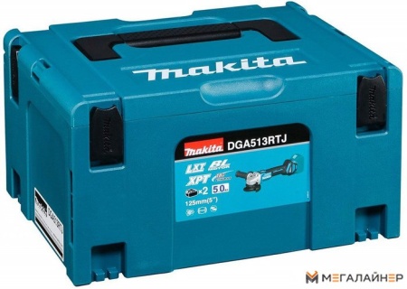 Угловая шлифмашина Makita DGA513RTJ (с 2-мя АКБ) купить в Минске с доставкой