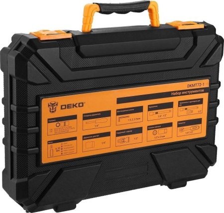 Универсальный набор инструментов Deko DKMT72-1 (72 предмета) купить в Минске с доставкой