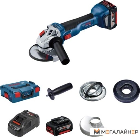 Угловая шлифмашина Bosch GWS 18V-10 Professional 06019J4004 (с 2-мя АКБ, кейс) купить в Минске с доставкой