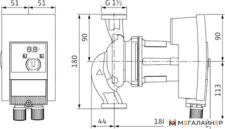 Насос Wilo Yonos MAXO 25/0,5-10 купить в Минске с доставкой