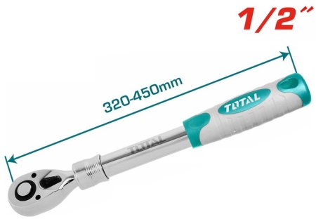 Вороток с трещоткой Total THT106128L