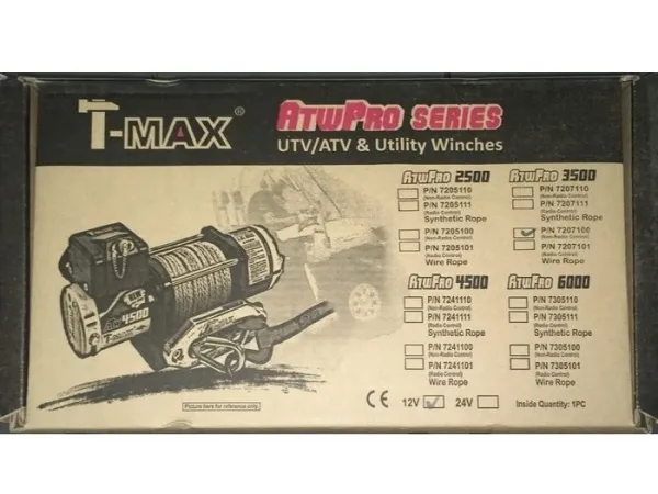 Лебёдка для автомобиля T-max ATW Pro 2500