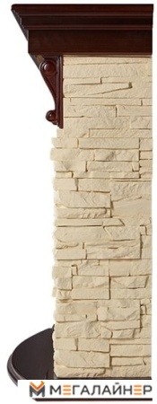 Портал Firelight Torre 30S (камень слоновая кость/шпон темный дуб)