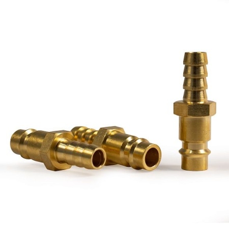 Штуцер профессиональный Aurora папа ёлка d.9мм М, латунь, блистер 1шт.