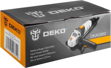 Угловая шлифмашина Deko DKAG850 (без кейса) купить в Минске с доставкой