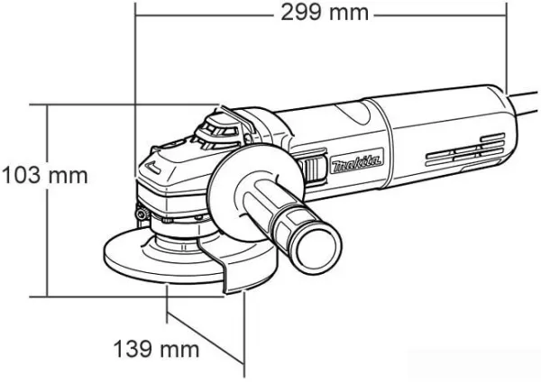 Угловая шлифмашина Makita 9565 CR купить в Минске с доставкой