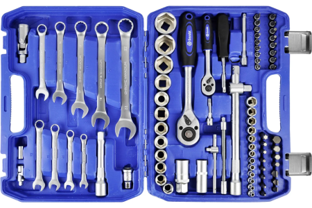 Набор головок и бит 82пр. БелАК Профи (1/4", 1/2", 6 граней, закалка V3) (БАК.07003) купить в Минске с доставкой