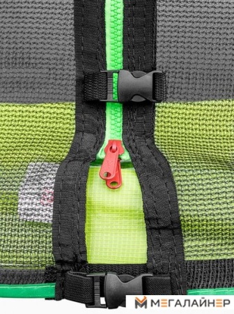 Батут Alpin 4.65 м с защитной сеткой и лестницей