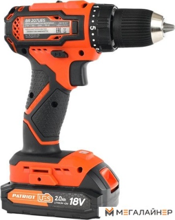Дрель-шуруповерт Patriot BR 207UES 180301507 (с 2-мя АКБ, кейс) купить в Минске с доставкой