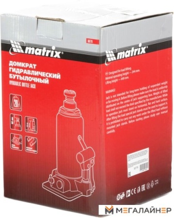 Бутылочный домкрат Matrix 50778 20т