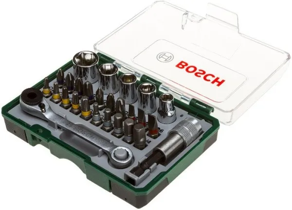 Набор торцевых головок и бит Bosch Promoline 2607017160 27 предметов купить в Минске с доставкой