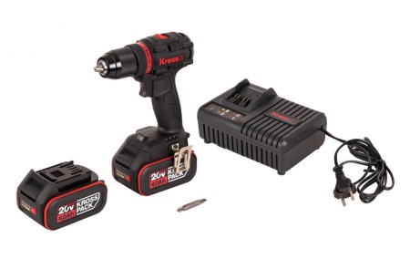 Аккумуляторный шуруповерт бесщеточный Kress KUA71, 20В, 60Нм, 4Ач х 2, ЗУ 6А, кейс купить в Минске с доставкой