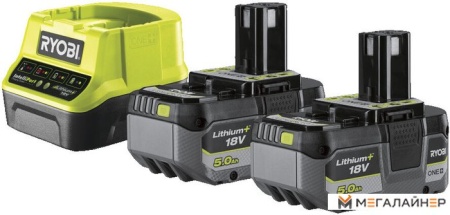 Аккумулятор с зарядным устройством Ryobi RC18120-250X 5133005308 (2x18В/5 Ah + 18В) купить в Минске с доставкой